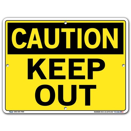 Vestil Polystyrene Sign, 9-1/2" H, 12-1/2" W, Polystyrene, Rectangle, English, SI-C-31-B-PS-040 SI-C-31-B-PS-040